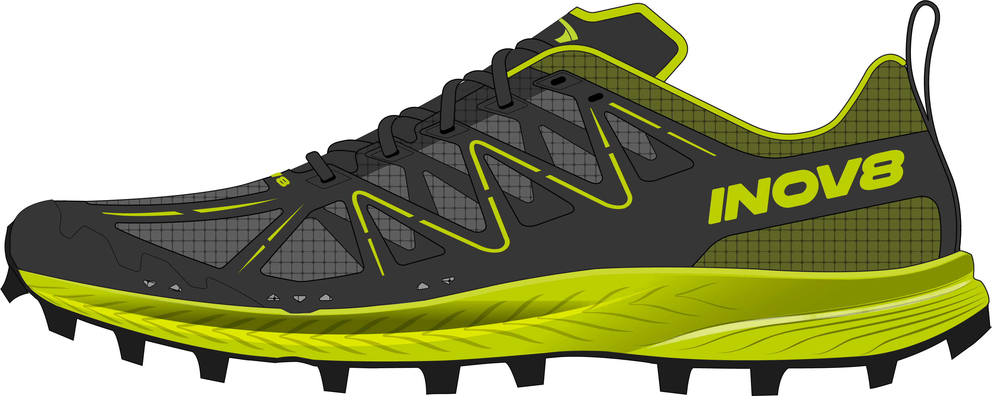 Image Inov8  Mudtalon Speed V2  Homme NOIR/VERT M10.5